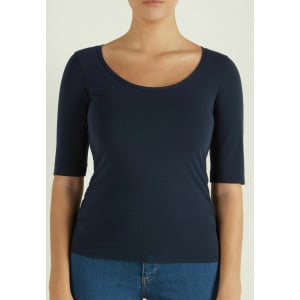 Футболка базовая STRETCH WIDE-NECK Tezenis, цвет absolute blue