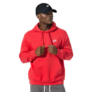 Толстовка Nike M CLUB HOODIE PO BB, красный