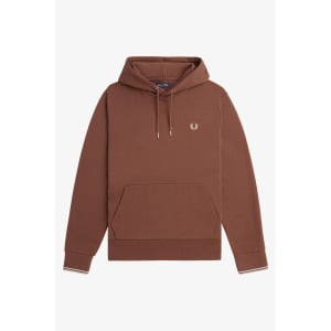 Толстовка с капюшоном с застежкой молнией Fred Perry, коричневый