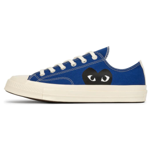 Кроссовки Converse X CDG Skateboarding Shoes Men Low-top Blue, синий