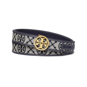 Tory Burch ремень Miller с монограммой, синий