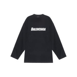 Лонгслив Balenciaga Logo-print, черный