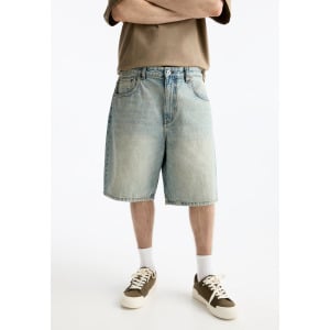 Джинсовые шорты Baggy Bermuda PULL&BEAR, синие