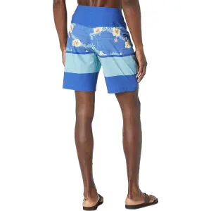 Шорты для плавания Vans Print Stripe 19" Boardshorts, цвет Deep Ultramarine/Lei'd To Rest