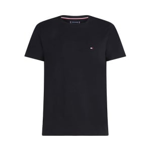 Tommy Hilfiger Core Stretch Slim Fit Футболка с круглым вырезом, черная