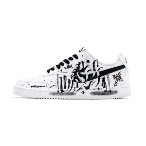 Кроссовки Nike Court Vision 1 Skateboarding Shoes Men Low-top White/black, белый