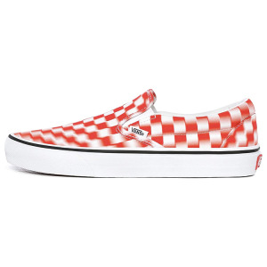 Классические туфли-лодочки «Blur Check - белые и красные» Vans