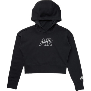 Худи Nike NSW Air Crop Hoodie, цвет Black/White/Light Smoke Grey