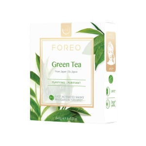 Маска для лица Foreo Green Tea Ufo Активированная Маска Для Лица Для Жирной Кожи С Пыменами, 6 Пакетов, Очищающая, Антиоксидантная, Увлажняющая, Экстракт Зеленого Чая И Ульмуса Foreo