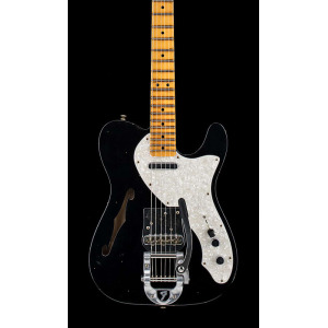 Электрогитара Fender Custom Shop '68 Tele Thinline Journeyman Relic - Aged Black #73286