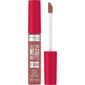 Rimmel London Lasting Mega Matte Liquid Lipstick Стойкая увлажняющая веганская формула 7,4 мл 110 румян