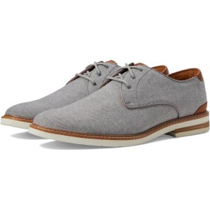 Оксфорды Florsheim Highland Canvas Plain Toe, цвет Gray Canvas/White Sole