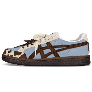 Кроссовки Onitsuka Tiger Advanti Skateboarding Shoes Unisex Low-top Beige/Brown/Blue, бежевый/коричневый/синий