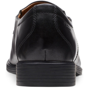 Мужские кожаные слипоны Whiddon Step Clarks, цвет Black Leather