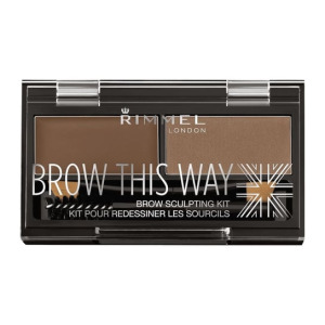 Палитра для бровей № 002 — Medium Brown, 2,4 гр. Rimmel, Brow This Way