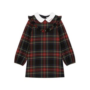 Dolce & Gabbana Kids платье в клетку, черный