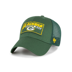 Регулируемая кепка Youth Boys Green Green Bay Packers Levee Mvp Trucker '47 Brand