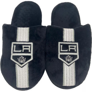 Молодежные тапочки в полоску FOCO Los Angeles Kings Team Unbranded