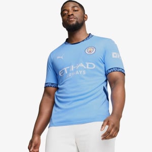 Реплика спортивной футболки mcfc home Джерси Puma, синий