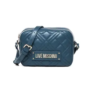 Темно Бирюзовая сумка на плечо с мягкой подкладкой и застежкой молнией Love Moschino, зеленый