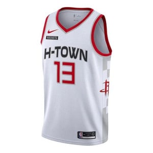 Футболка мужские nba sw джерси harden 13 houston rockets Nike, белый