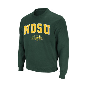 Мужской зеленый свитшот с круглым вырезом NDSU Bison Arch & Logo Colosseum