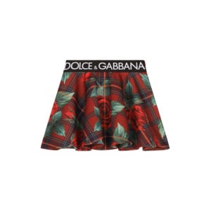 Dolce & Gabbana юбка в клетку тартан, красный