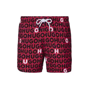 HUGO Underwear шорты для плавания "TORTUGA", с принтом, цвет Medium Red 612