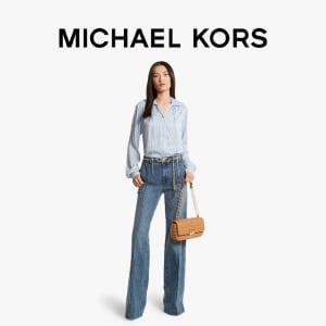 Брюки-клеш джинсовые женские Michael Kors, синий