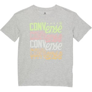 Футболка Converse Mesh Media Elongated Tee, цвет Lunar Rock Heather