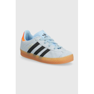 Детские замшевые кроссовки adidas Originals GAZELLE CF EL, синий