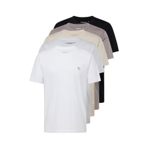 Футболка Abercrombie & Fitch, цвет Beige/Taupe/Light Grey/Black/White