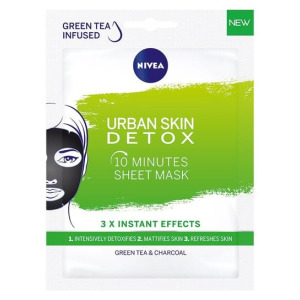 Тканевая маска, 10 минут, 1 шт. Nivea, Urban Skin Detox