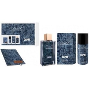 Roberto Capucci Alv By Alviero Martini Capri For Home Eau De Parfum 100ml Spray With Deodorant 150ml And Passport Holder