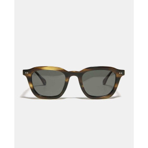 Мужские квадратные солнцезащитные очки из ацетата гаваны с поляризованными линзами No Idols, коричневый