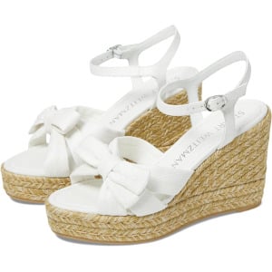 Сандалии Stuart Weitzman Sofia Espadrille Wedge, белый