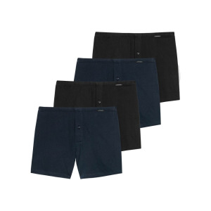 Боксеры Schiesser short 4er Pack, цвет schwarz/dunkelblau