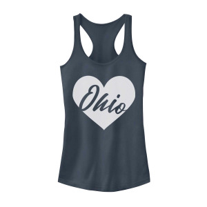 Майка с рисунком Racerback для юниоров Ohio Heart Racerback