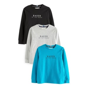 Топ с длинными рукавами BAKER BY TED BAKER MULTI LONG SLEEVE T-SHIRTS 3 PACK, цвет multi