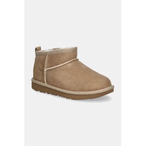 Детские зимние сапоги UGG KIDS CLASSIC ULTRA MINI, бежевый