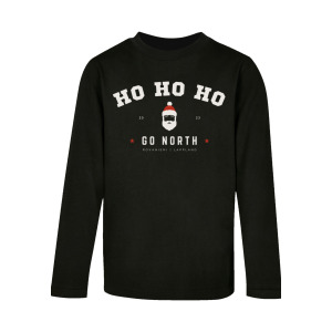 Футболка F4NT4STIC Longsleeve Ho Ho Ho Santa Claus Weihnachten, черный