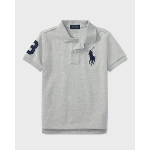 Вязаная футболка-поло Big Pony Pique для мальчиков, размер 2–7 Ralph Lauren Childrenswear, серый