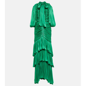 Многоуровневое платье COSTARELLOS, зеленый