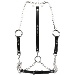 Vivienne Westwood портупея Stud Belt Chain, черный