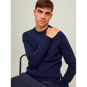 Свитер Jack & Jones Lambswool Crew Neck, синий