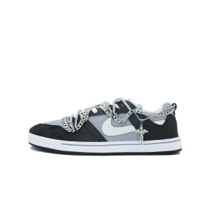 Кроссовки Nike SB Alleyoop Skateboarding Shoes Men Low-top Black/white/gray, черный