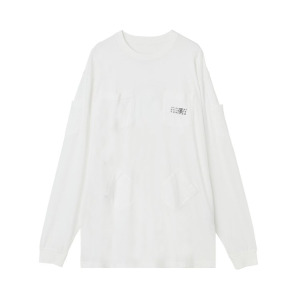 Футболка MM6 Maison Margiela Multi Pockets Long-Sleeve T-Shirt, белый