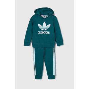 Детский спортивный костюм adidas Originals HOODIE SET, бирюзовый