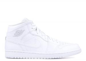 AIR JORDAN 1 RETRO MID WHITE PURE PLATINUM
