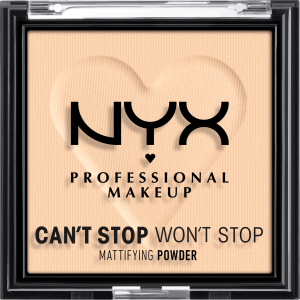 Puder Can’t Stop Won’t Stop Matting Light 02 6g NYX PROFESSIONAL MAKEUP